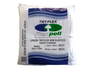 Lençol TNT 90cm x 2m PRATA S/ELÁSTICO cx c/44 pc